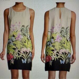 Tommy Bahama  Tropical Floral Print Sleeveless Sheath Dress with pockets